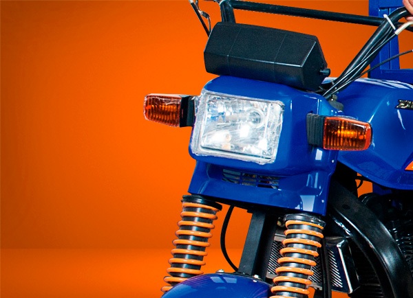 zongshen-motocicleta-furgón 200-faro-azul